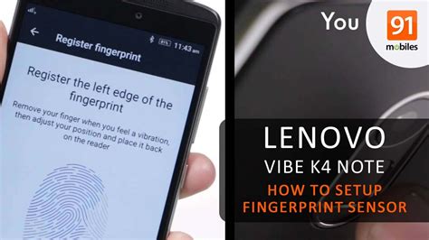 Lenovo Vibe K4 Note Fingerprint Scanner Setup Youtube