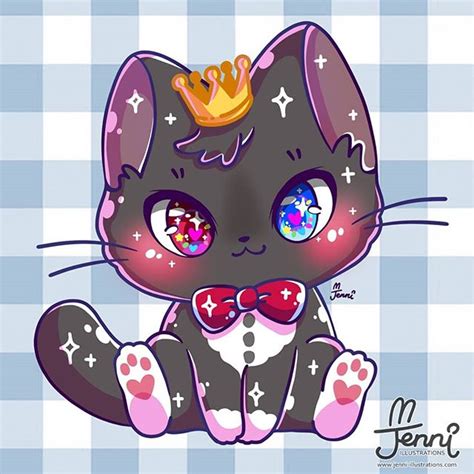 Cutest Art Of Sparkling Kittens From Jennillustrations