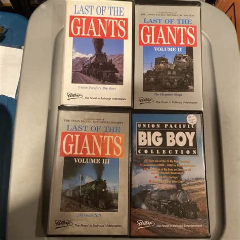 Pentrex Union Pacific Big Boy Collection Vhs Lot Last Of The Giants