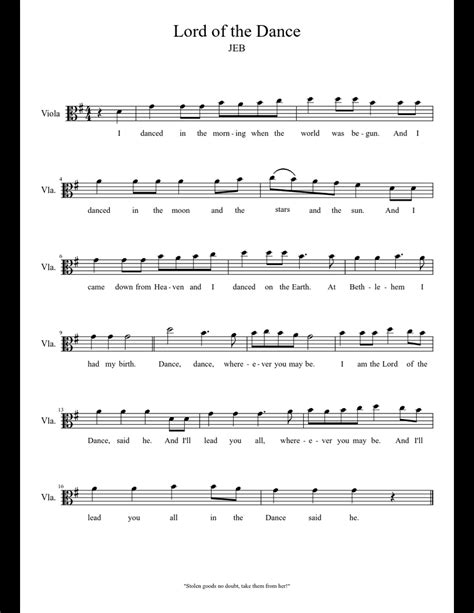 Lord Of The Dance Sheet Music Download Free In Pdf Or Midi