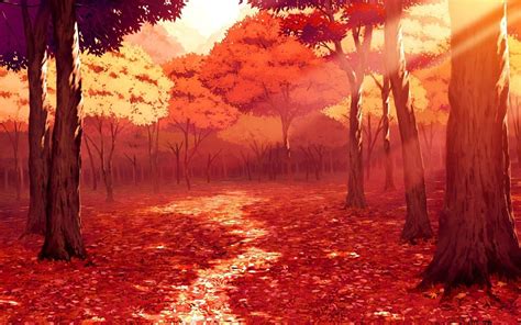Anime Red Tree Wallpapers Wallpaper Cave