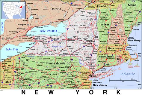 Map Of Northern Ny State Printable Map