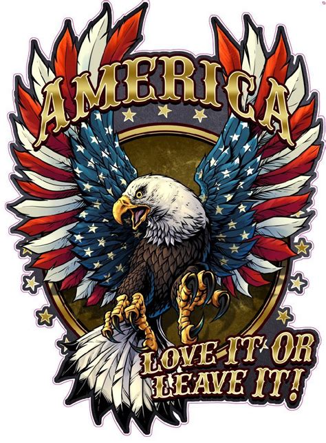 America Love It Or Leave It Decal Nostalgia Decals