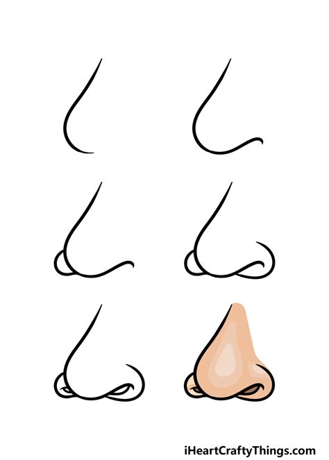 Draw Cartoon Nose How To Draw A Cartoon Nose Step By Step 2023