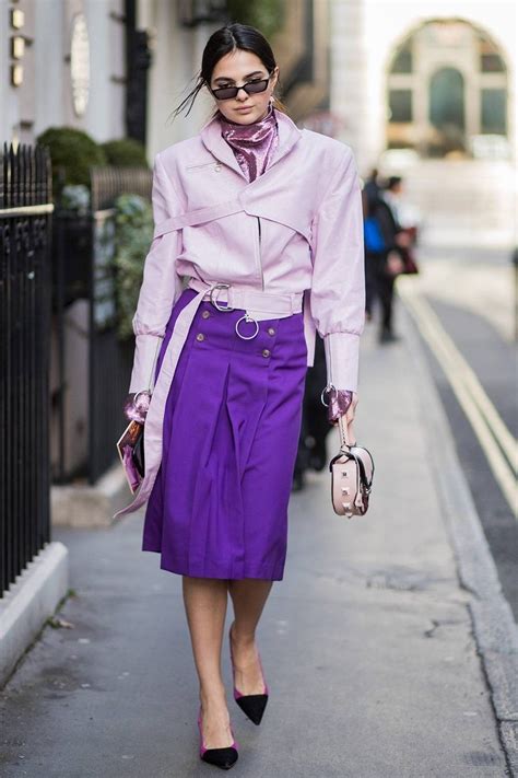 Purple On Purplecolor Of The Year Source Whowhatwear London Fashion