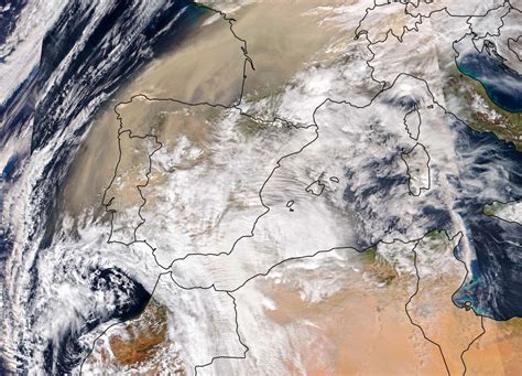 An Atmospheric River Of Saharan Dust Spreads Over Europe Spaceref