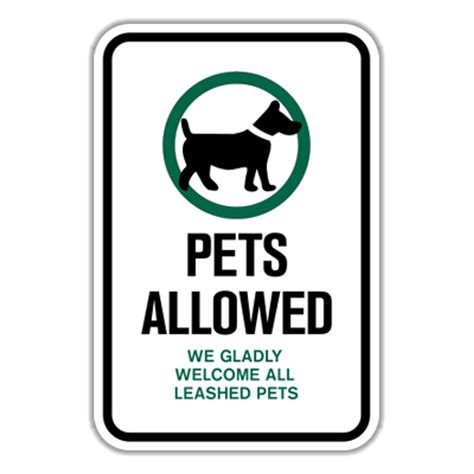 PAW Pets Allowed - Hall Signs