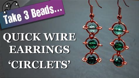 Quick And Easy Wire Earrings Youtube