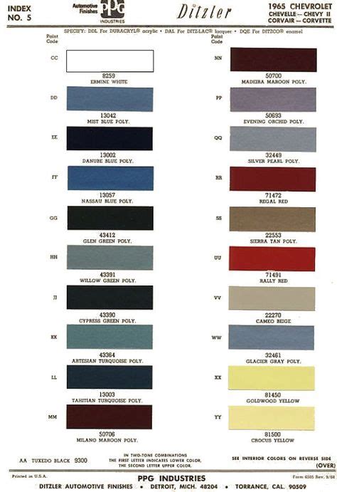 Pin By Brian Jolley On DIVISION Of PONTIAC Car Paint Colors Paint