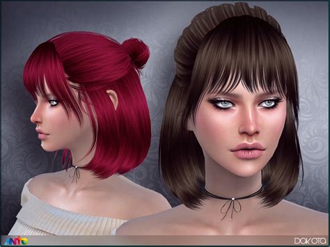 The Sims Resource Anto Dakota Hairstyle Sims 4 Teen Sims Four
