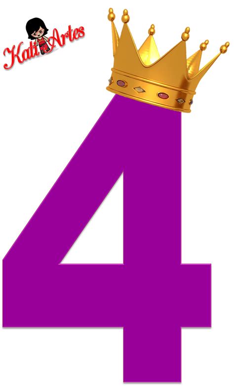 Números Violeta Oscuro Con Coronas Cumpleaños De Enredados Princesa
