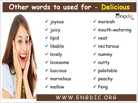 Other Words For Delicious Delicious Synonyms Examples