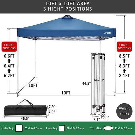 Right Angle Folding Shed Gazebos Tent ⋆