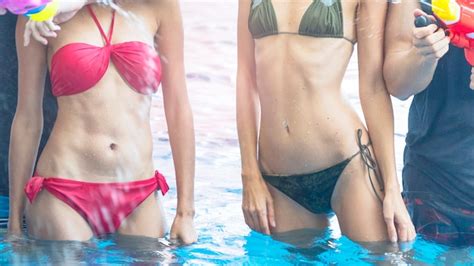 La Moda De La Ropa Interior Verano Playa Bikini Mujeres Delgadas Y