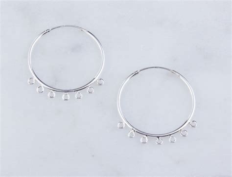 Sterling Silver Endless Hoops Design Your Dangle Hoop Etsy