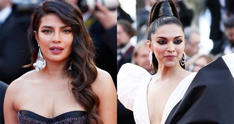 Priyanka Chopra Deepika Padukone Stun On Cannes Film Festival Red