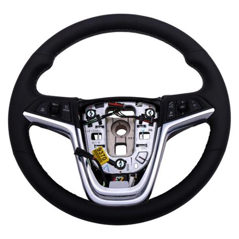 Acdelco® 42359370 3 Spoke Black Leather Wrapped Steering Wheel