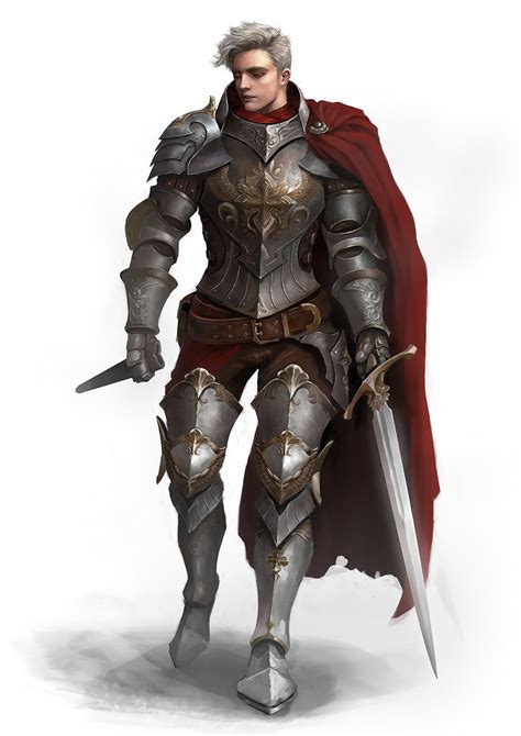 Knight Seok Jae Jang Knight Fantasy Armor Character Design