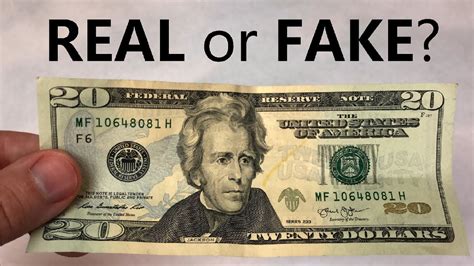 How To Tell If A 20 Bill Is Real Or Fake Youtube
