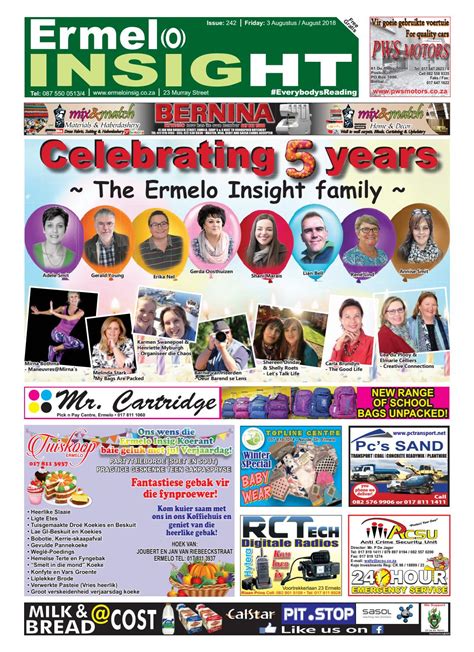 3 August 2018 By Ermelo Insight Newspaper Issuu