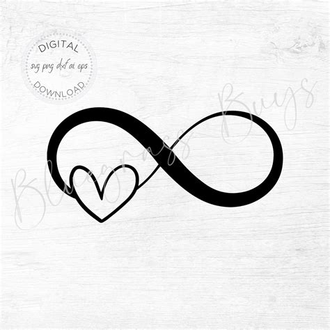 Infinity Heart Symbol Svg Infinity Sign Cut File Forever Etsy