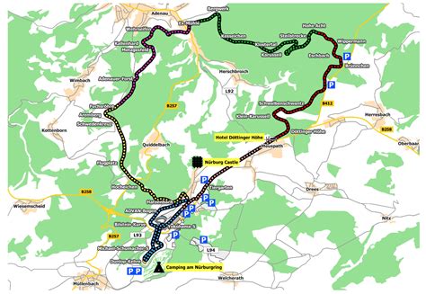 Nürburgring Nordschleife Map Touringcarsnet