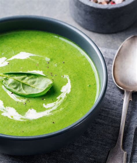 Homemade Spinach Soup Slimming World Friendly Recipe Fatgirlskinny