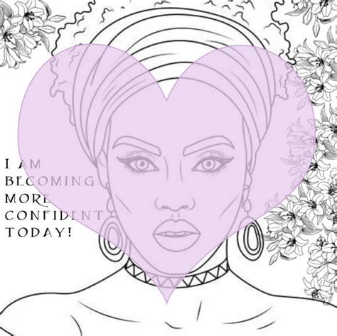 Melanin Affirmation Coloring Book Pdf Etsy