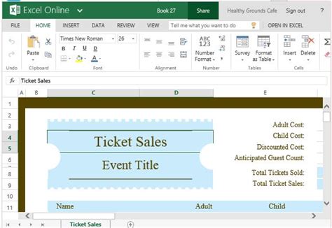 Managers can then use the excel timesheet to calculate total time for payroll. Ticket Sales Tracker Template For Excel