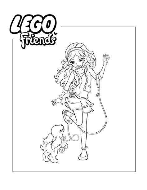 Lego Friends Coloring Pages Printable Coloring Pages
