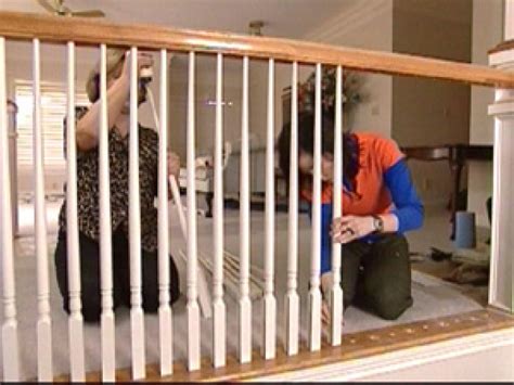Drill holes for new balusters · step 3 (optional): How to Paint and Install Balusters | how-tos | DIY
