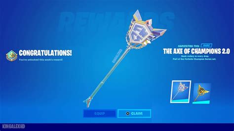 How To Get The Axe Of Champion 20 Pickaxe Free In Fortnite Unlocked