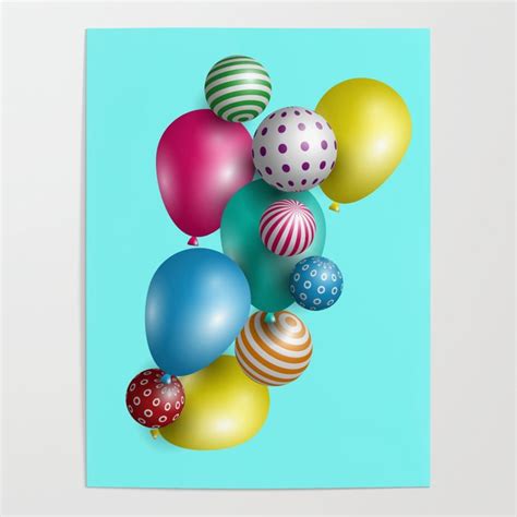 Balloons Poster By Find A T Now Society6