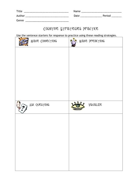 Although its origins lie in psychology and personal construct theory, it's also used as a measurement of task difficulty in other fields. Cognitive Strategies Practice Worksheet for 1st - 3rd ...