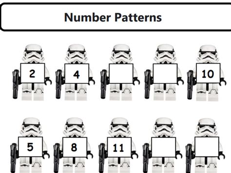 Star Wars Number Patterns Teaching Resources