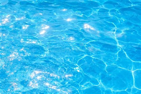 Blue Water Pool Background Texture Abstraction Solar Bright Light Stock