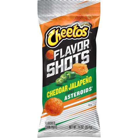 Cheetos Flavor Shots Cheddar Jalapeno Asteroid Snack Chips 1 25 Oz