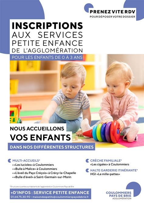 Inscriptions Aux Services Petite Enfance De Lagglomération