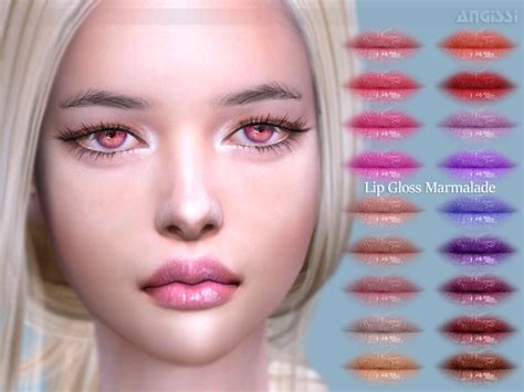 The Sims Resource Lip Gloss Marmalade