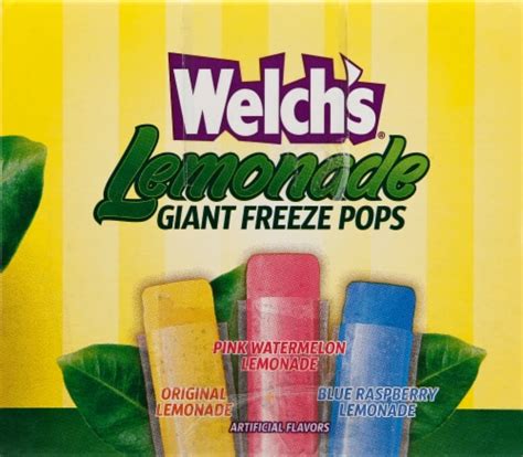 Welchs® Lemonade Giante Freeze Pops 27 Ct Bakers