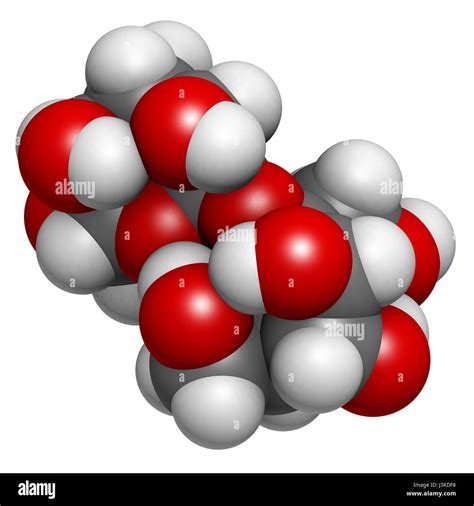 Sugar Sucrose Saccharose Molecule Chemical Structure Atoms Are