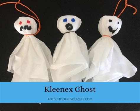 Easy Kleenex Ghost Halloween Craft