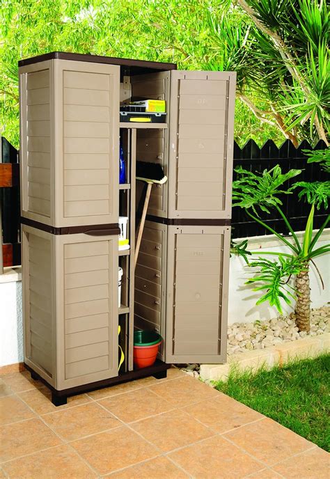 Outdoor Plastic Storage Cabinets Outdoor Storage Cabinet Garden My