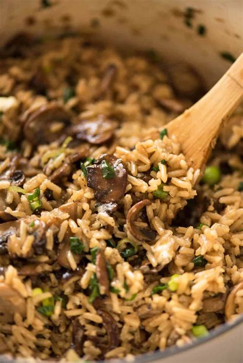 Mushroom Rice Recipetin Eats