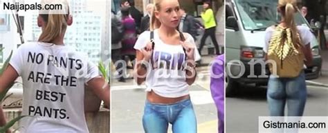 Model Walks Half Nood Around Hong Kong Busy Streets And Nobody Even