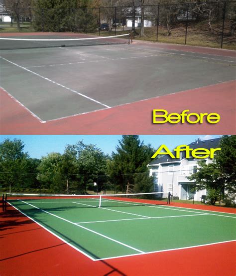 Tennis Court Resurfacing C And L Services