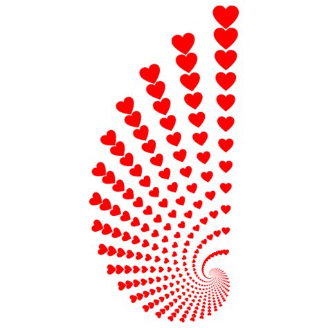 Hearts Swirl Design Vector Image Free Svg