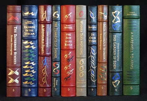 the complete works of ernest hemingway 19 volumes by hemingway ernest fine hardcover 1985