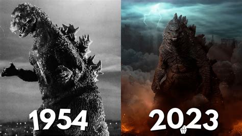 Evolution Of Godzilla In Movies 1954 2023 Youtube
