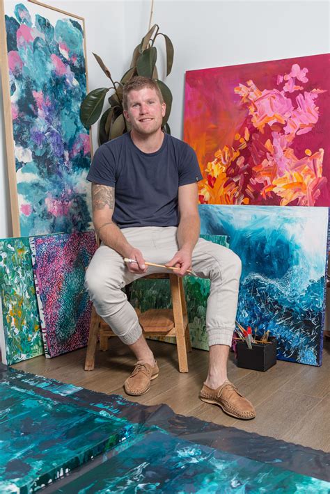 Jonathan Gemmell in his well-decorated home studio | Artwork, Artist at